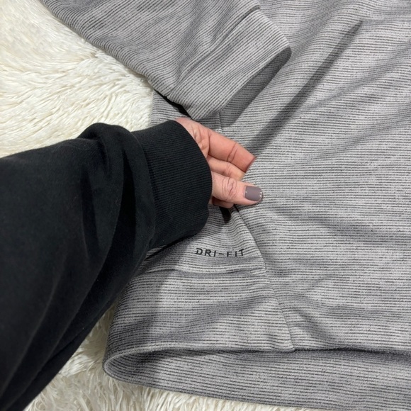 Nike Dri-FIT Men's Big & Tall Full-Zip Training Hoodie Gray 860465 063 2XL - Picture 5 of 13